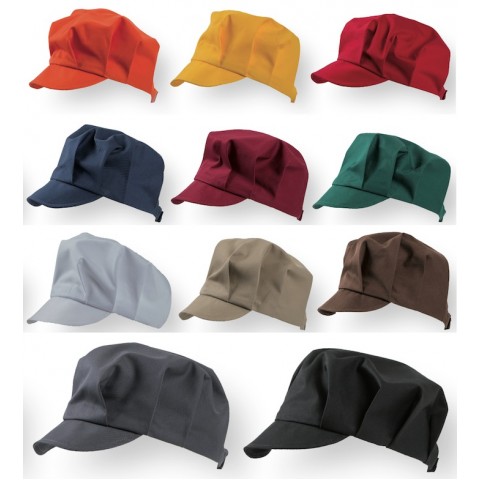 Cappello con visiera unisex ristorazione Confezione da 5 pezzi CAPAX
