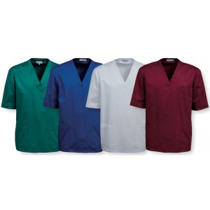 Casacca Medico Unisex Cotone Solido al Cloro CSMC