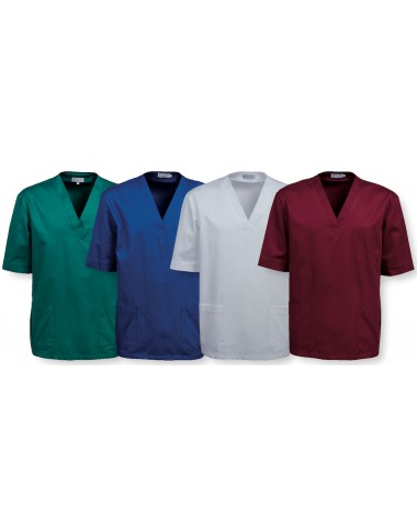 Casacca Medico Unisex Cotone Solido al Cloro CSMC