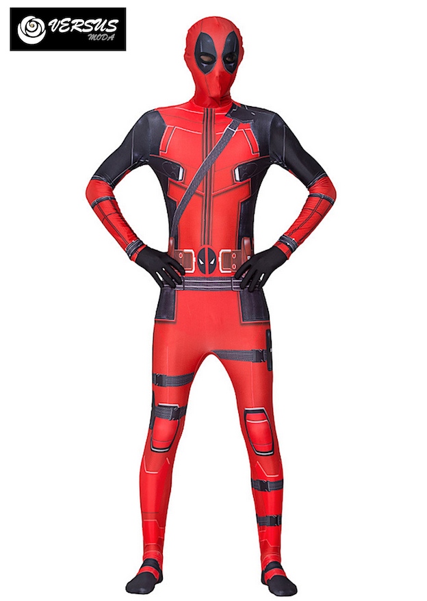 Simile Tuta Deadpool Costume Carnevale Bimbo Uomo DPOOL01